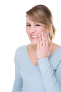 Woman with Jaw Pain