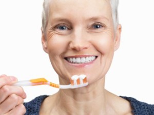 Woman Brushing Teeth